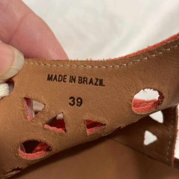 Anthropologie Leifsdottir Leather wooden heeled Women’s shoes - Picture 10 of 15